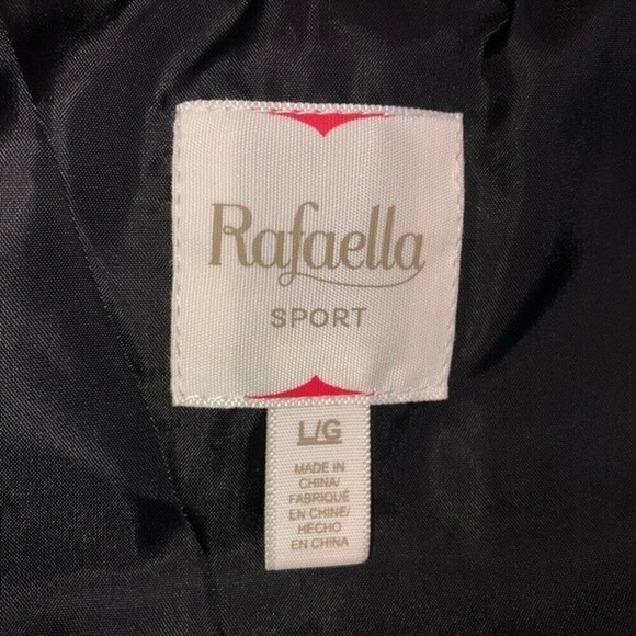 Rafaela Gray Print Puffy Vest SZ L - Picture 3 of 9